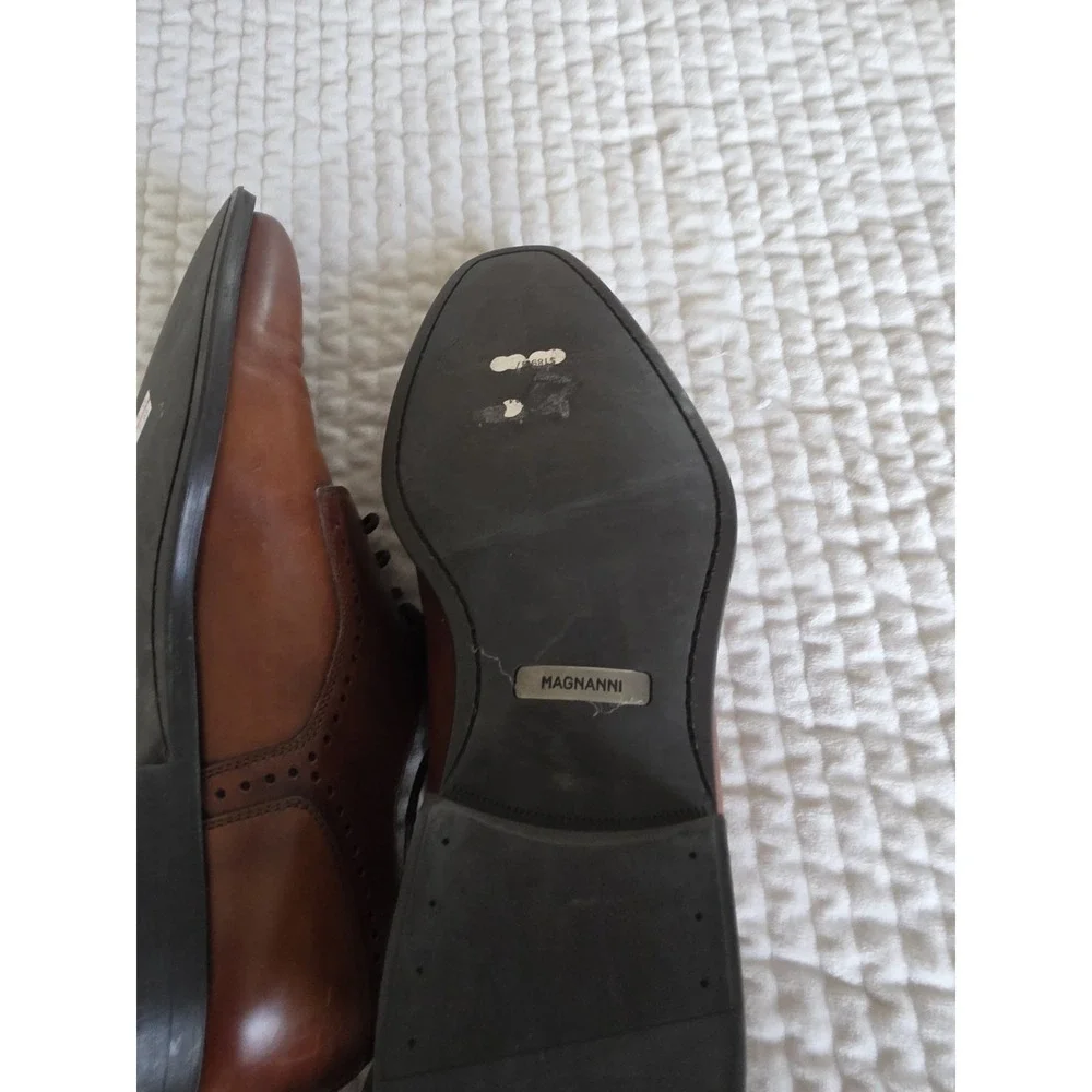 New! Magnanni 'Cantos' Medallion Cap Toe Derby Oxford Mens 7M MSRP $425
